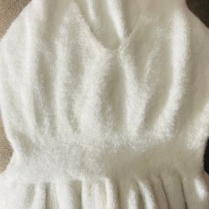 White Fathars Soft Fur Sweater