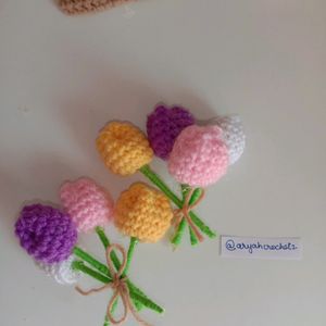 Mini Crochet Tulips!