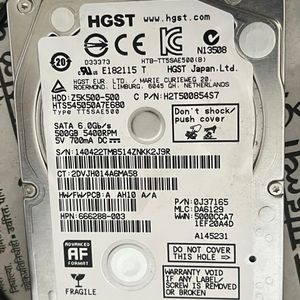 HGST 500gb Laptop hard disk