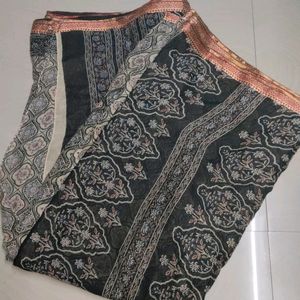 Cotton Linen Saree