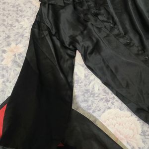 Black Satin Shirt