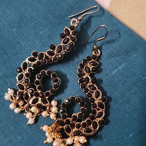 Combo Of 3 Pair Earrings And Hair Clip