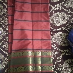 New Saree With Unstitched Blouse