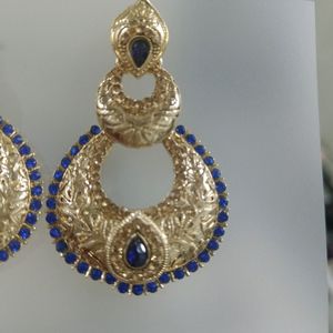 blue earrings