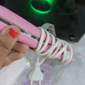 Mini Hair Straightener Pink Colour