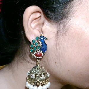 New Peacock Style Jhumka....