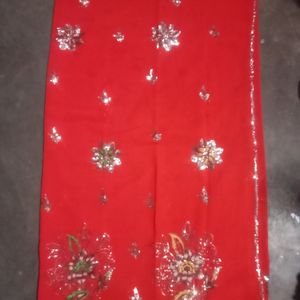 Beautiful Red Color Jammuki Sarees