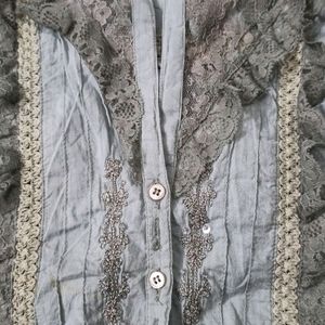 Vintage Lace Detail Shirt