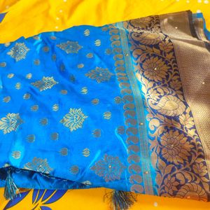 New Stone Work Pure Silk Saree