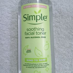 Simple soothing Face Toner 100% Alcohol Free