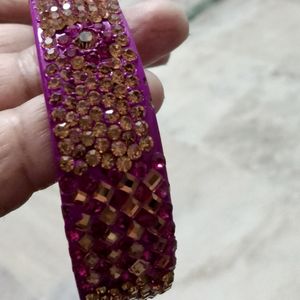 Dark Pink Laakh Kada