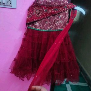 Lehenga Choli With Attached Patli