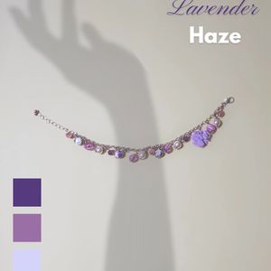 Lavender Haze: Imported Charm Bracelet