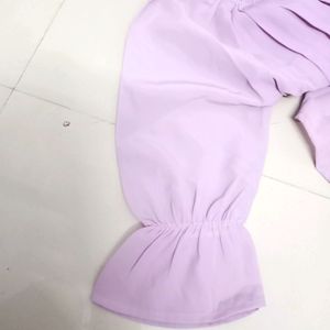 Light Purple Colour Tshirt Like For Girls