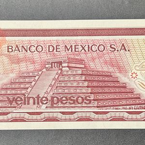 Sale 20 Pesos Mexico Old Issue Nice Condition Rare