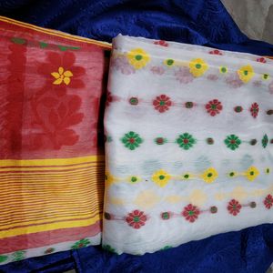 Jamdani Soft Saree For Festive Season