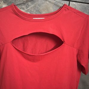 Red Forever 21 fitted top