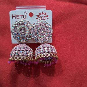 Baby Pink Jhumka