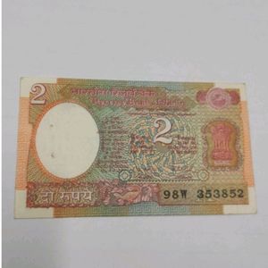 2 Rupees Old Satellite Note ( UNC )