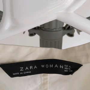 Zara  blouse with ruched neck