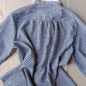 New Premium Cute Blue & White Korean Shirt