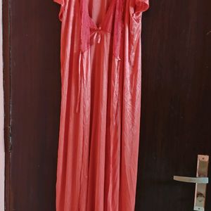 Red Night Dress 2 Piece