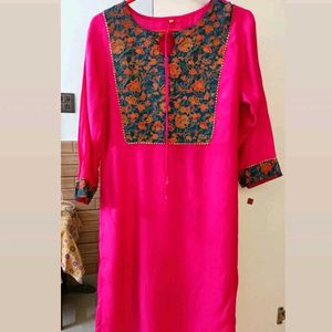 Embroidery Kurta Set With Free Gift 🎁