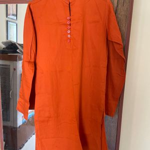 Orange Colour Kurta For Boy