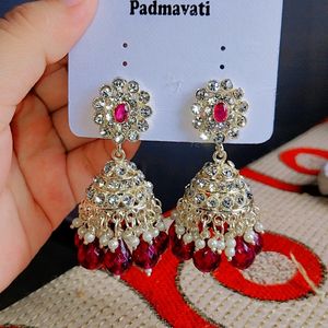 Purple Jhumka