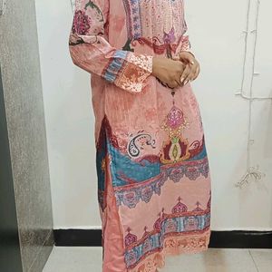 Pink Kurti Set