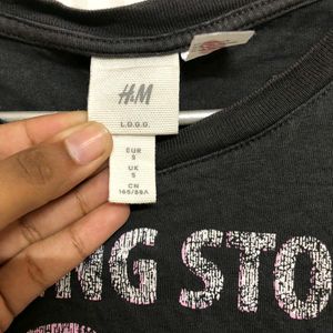 H&M Charcoal T Shirt