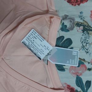 T Shirt Peach Color Regular Wear