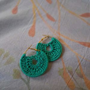 Crochet Hoop Earrings