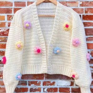 Crochet Daisy Cardigan