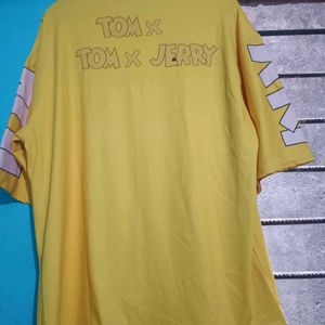 Yellow Printed Tom& Jerry Top