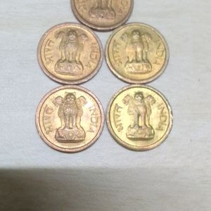 Ek Naya Paisa Unc Condition Set Of 5 Coins