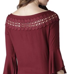 Style Quotient Maroon Top