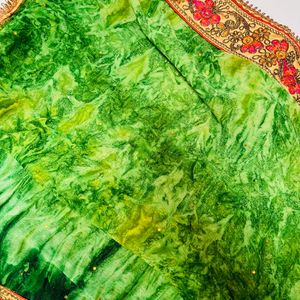 Green Partywear Saaree