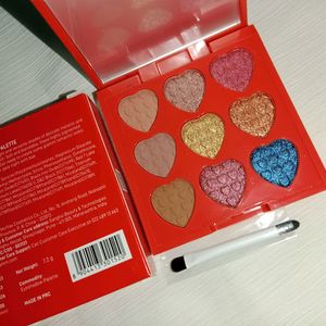 Myglaam Xoxo 9 Colour Eyeshadow Palette &Free 🚚