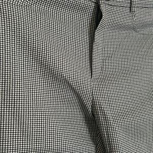 Zara New Strechable Black White Checks Trousers