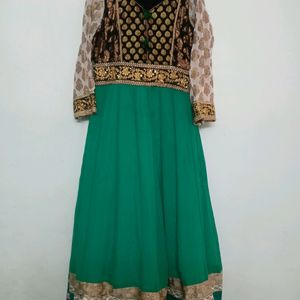 Festive A-line Kurti Long