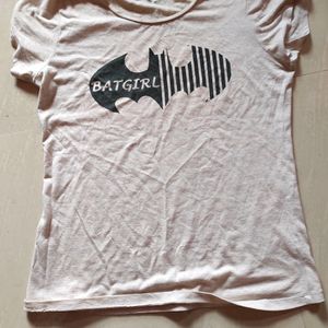 Batgirl Beige T-shirt For Women