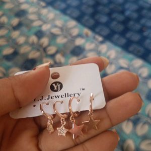 Pure Rose Gold Earrings