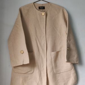 Beige Overcoat