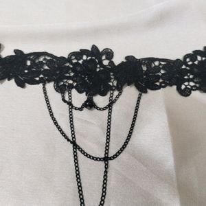 Unique Black Lace Choker