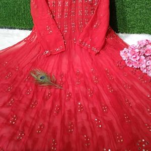 Chickenkari Umbrella Long Gown Style Frock