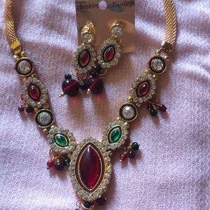 Necklace Set With Earrings