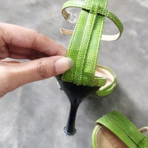 Green Heels Sandal