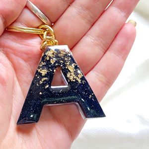 Resin Aphabet Keychain