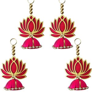 Pack of 5 Lotus Jhumki Hangings